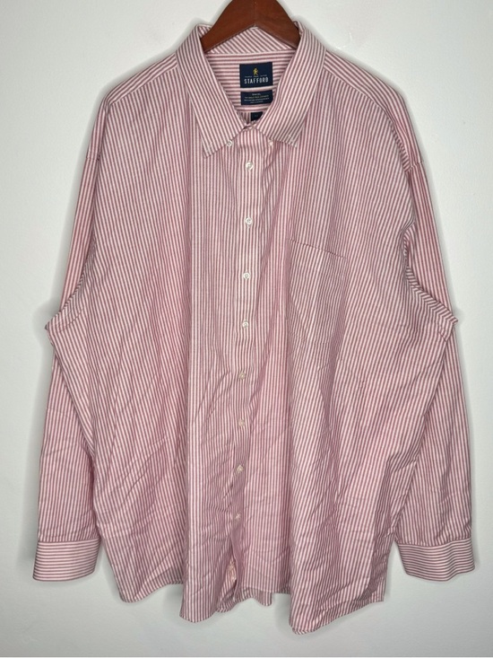 Stafford Other - Stafford Tailored Culture Travel Wrinkle-Free Oxford Button-Down Shirt